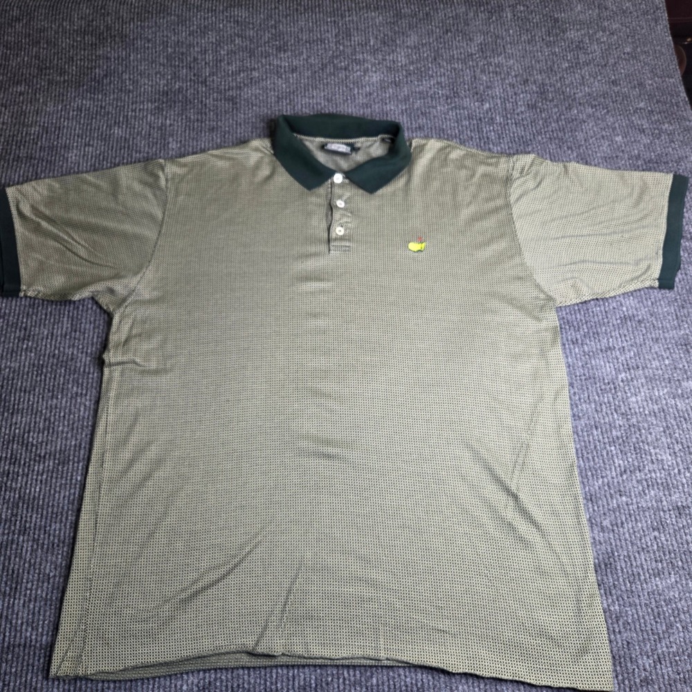 Clubhouse Collection Masters Golf Polo Shirt XXL Olive Green Made in Italy